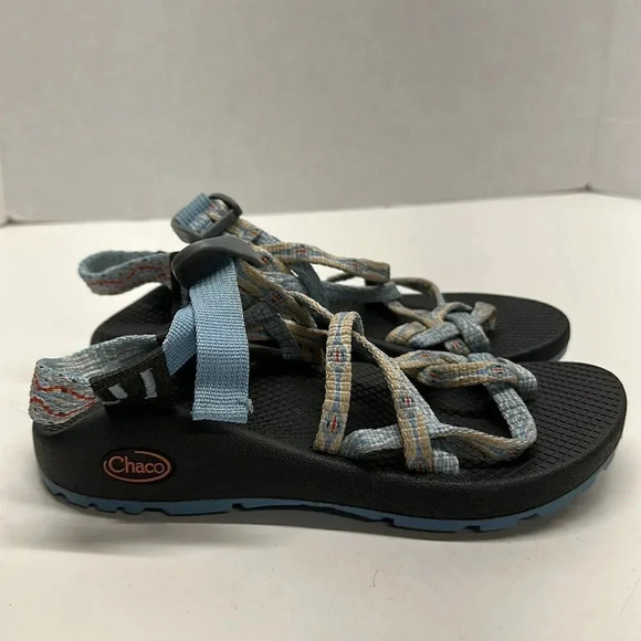 Chaco ZX2 Classic Athletic Sandal Shoe Adjustable Strappy  Blue White Women's  6 - Picture 1 of 11